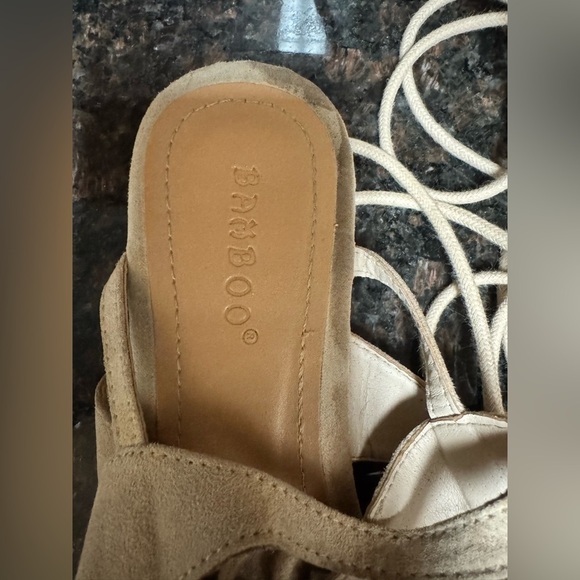 Sandal bundle BAMBOO Pink and Tan Sandals Casual Summer Footwear all size 6 - Picture 6 of 6